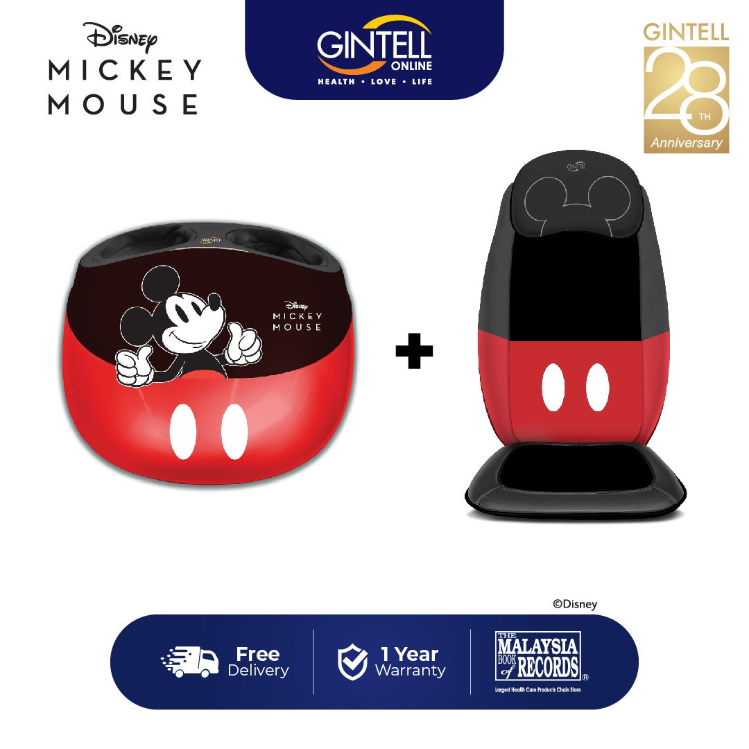 COMBO ĐỆM MASSAGE VÀ MÁY MASSAGE CHÂN MICKEY MOUSE